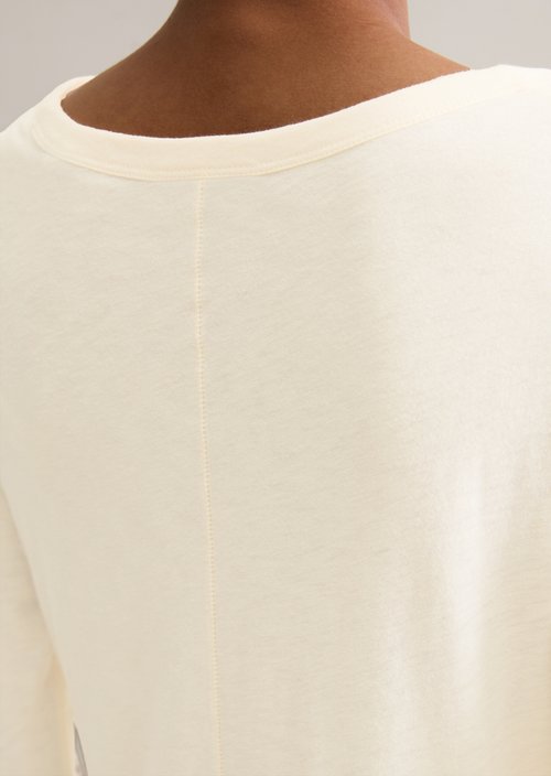 Slim-fit long-sleeve shirt — White Blush