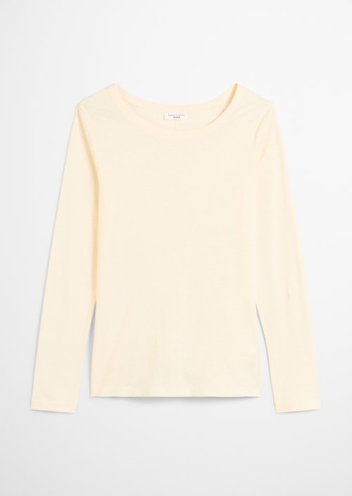 Slim-fit long-sleeve shirt — White Blush