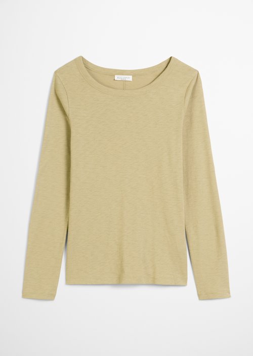 Slim-fit long-sleeve shirt — Artichoke Leaf