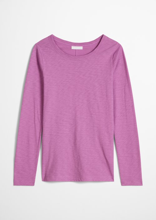 Slim-fit long-sleeve shirt — Smoky Grape