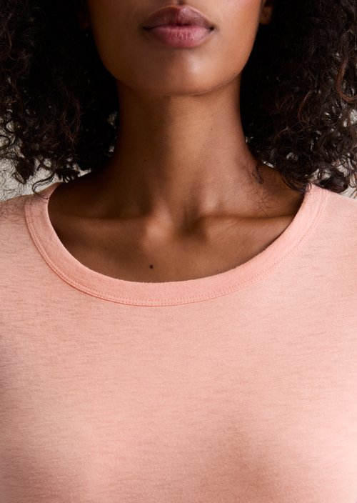 Slim-fit long-sleeve shirt — Rose Powder