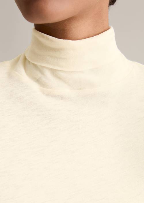 DfC coltrui longsleeve slim White Blush in detailaanzicht