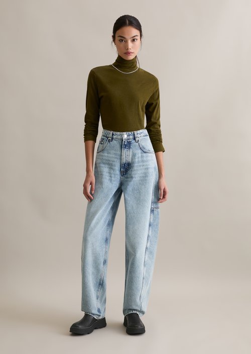 Slim-Fit Long-Sleeve Turtleneck — Burnished Logs