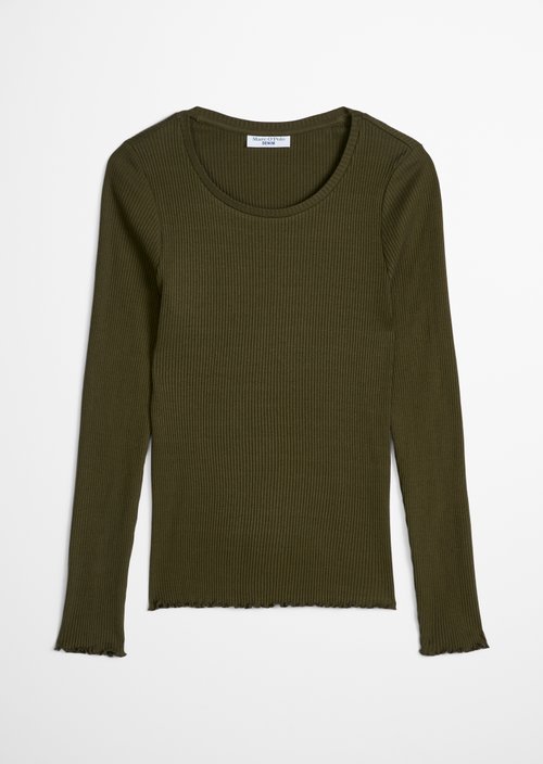Slim-fit long-sleeve shirt — Burnished Logs