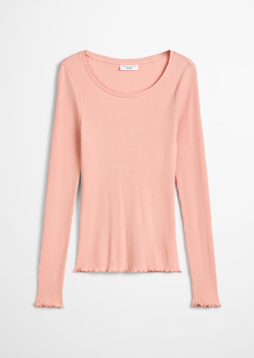 Slim-fit long-sleeve shirt — Rose Powder
