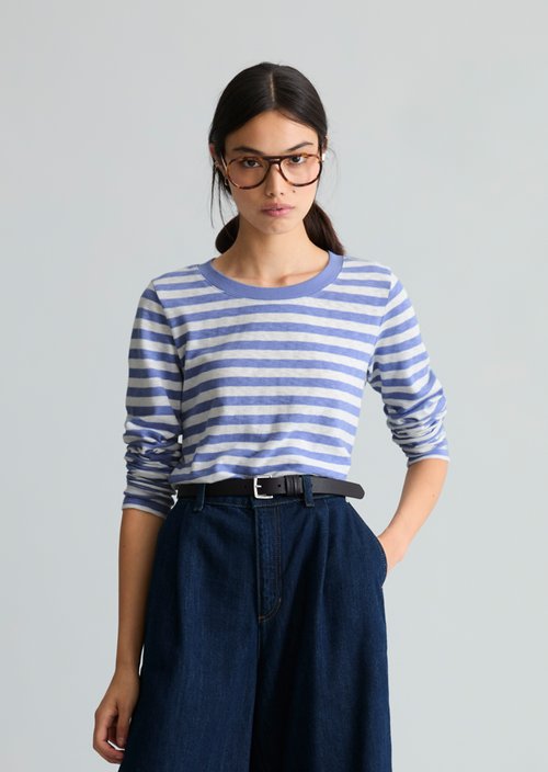 Longsleeve regular — Medium Blue