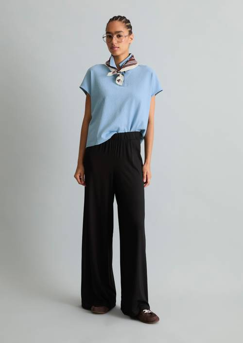 Pantalon en jersey large Black en vue de face