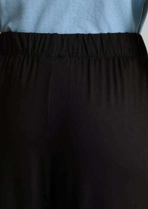 Jersey pants wide — Black