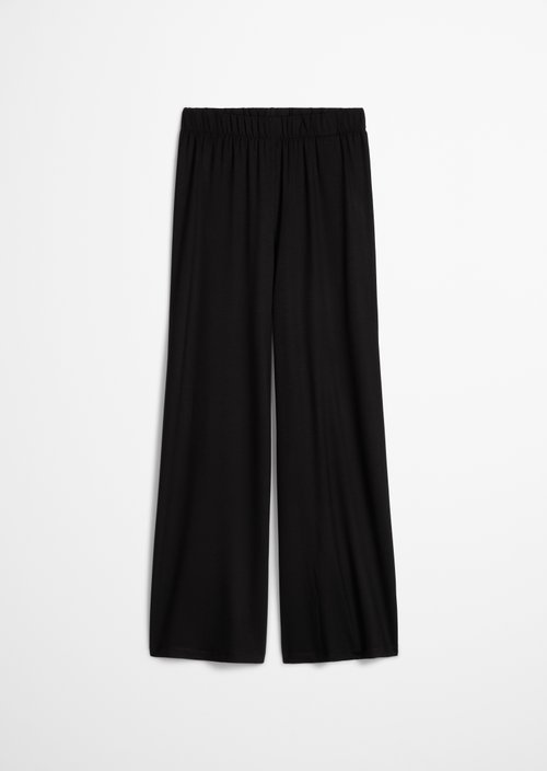 Jersey pants wide — Black