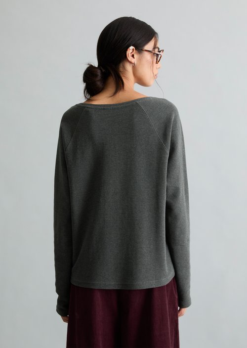 Longsleeve regular — Anthra Melange
