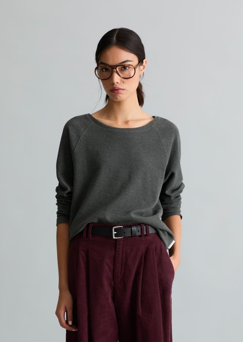 Longsleeve regular — Anthra Melange