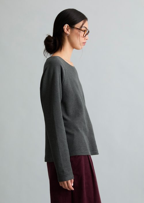 Longsleeve regular — Anthra Melange