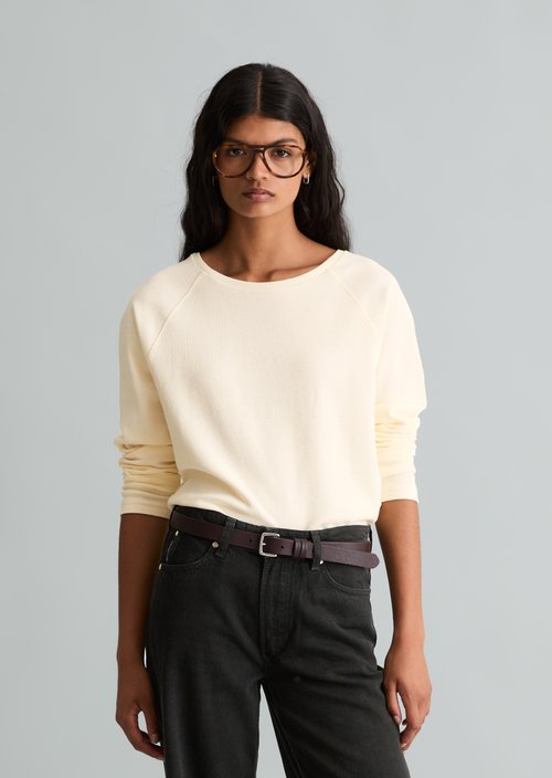 Longsleeve regular — White Blush
