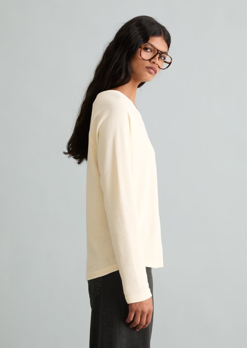 Longsleeve regular — White Blush