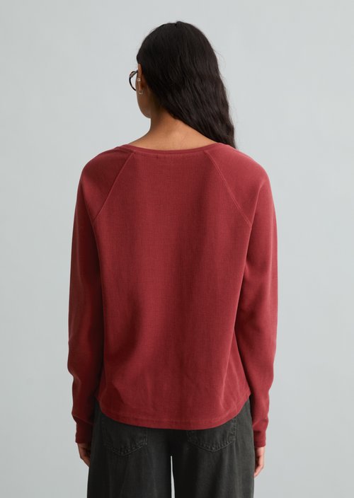 Longsleeve regular — Deep Burgundy