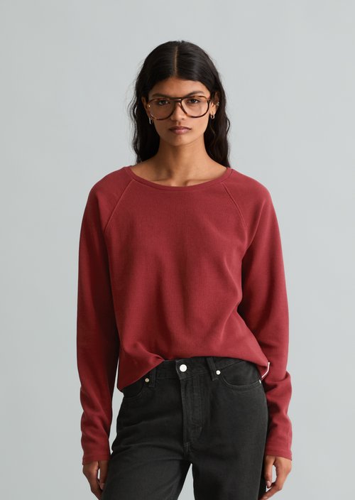Longsleeve regular — Deep Burgundy