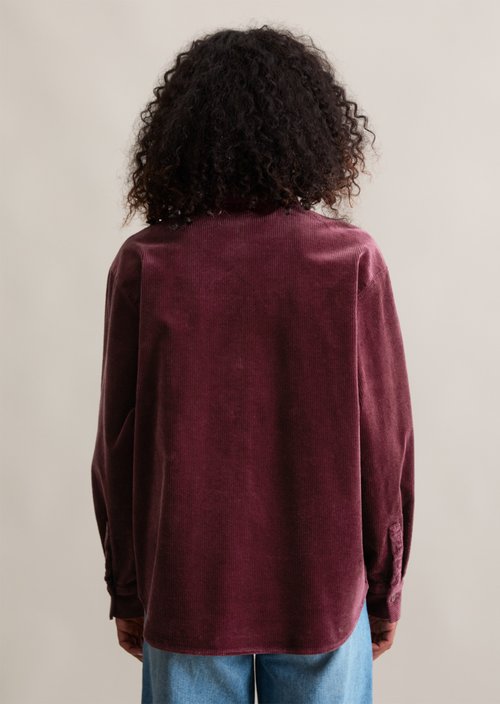 Relaxed blouse — Dark Maroon