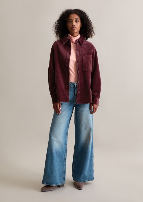 Relaxed blouse — Dark Maroon
