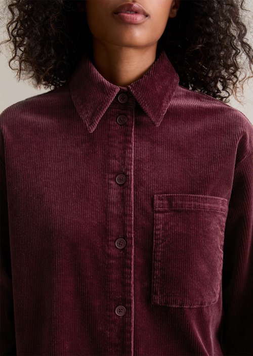 Relaxed blouse — Dark Maroon