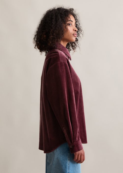 Relaxed blouse — Dark Maroon