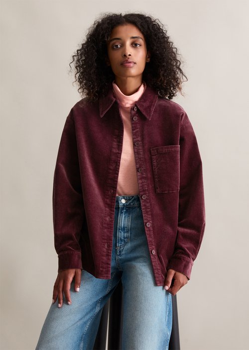Relaxed blouse — Dark Maroon