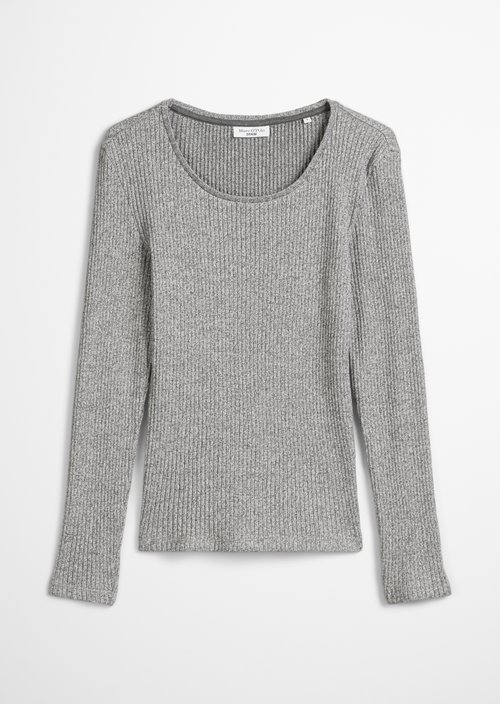 Longsleeve slim — Anthra Melange