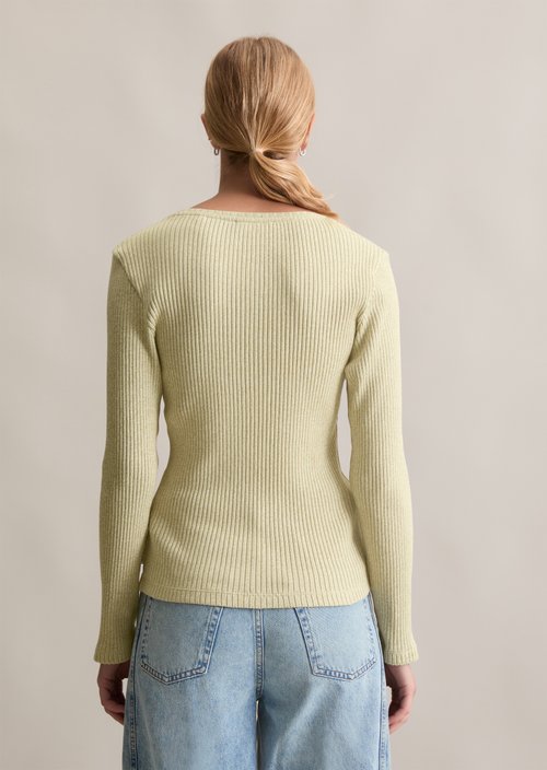 Longsleeve slim — Artichoke Leaf