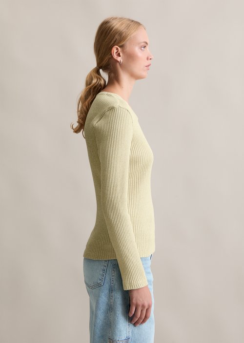 Longsleeve slim — Artichoke Leaf