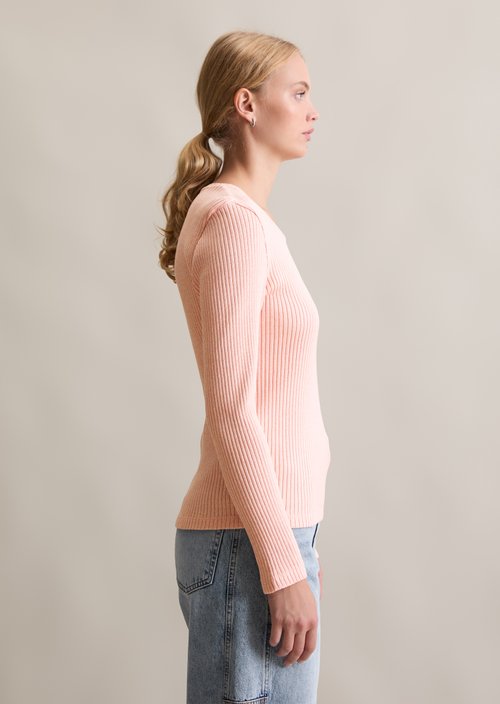 Longsleeve slim — Rose Powder