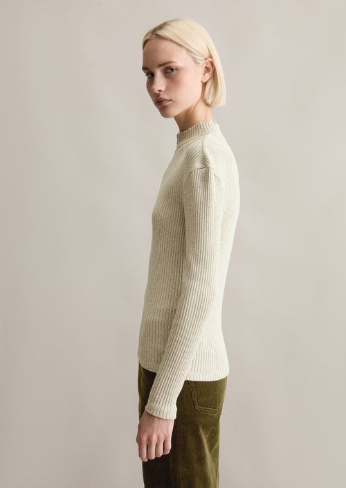 Half-zip longsleeve slim — Artichoke Leaf