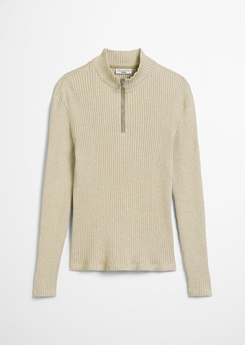 Half-zip longsleeve slim — Artichoke Leaf