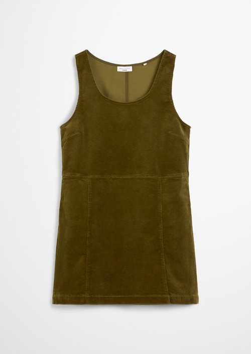 Short corduroy dress A-shape — Burnished Logs