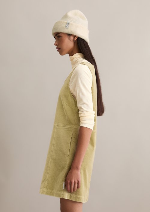 Short corduroy dress A-shape — Artichoke Leaf