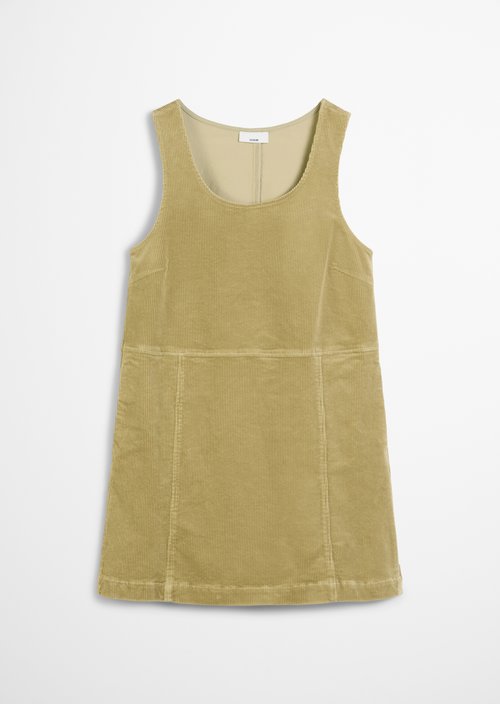 Short corduroy dress A-shape — Artichoke Leaf