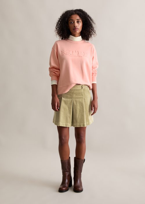 Relaxed sweatshirt — Rose Powder