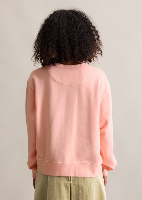 Relaxed sweatshirt — Rose Powder