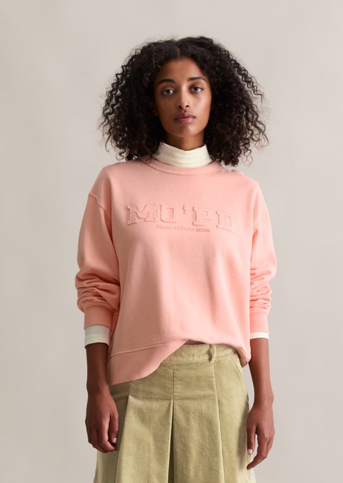 Relaxed sweatshirt — Rose Powder