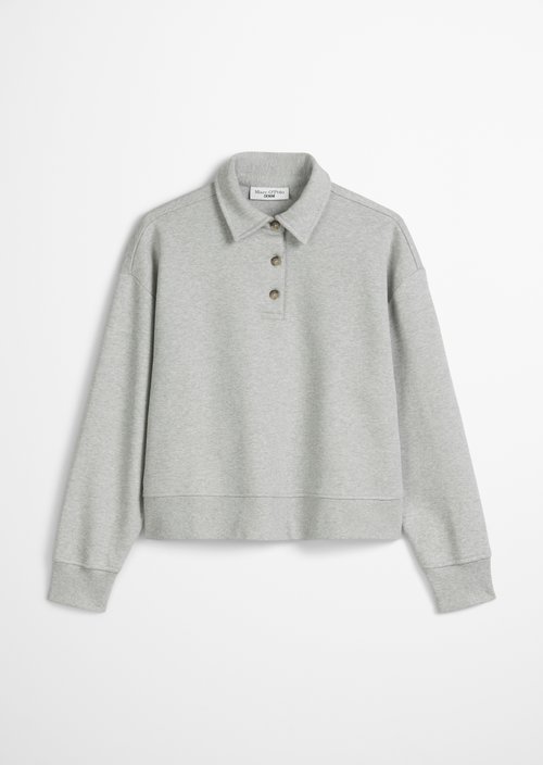 Polo sweatshirt relaxed — Stone Melange