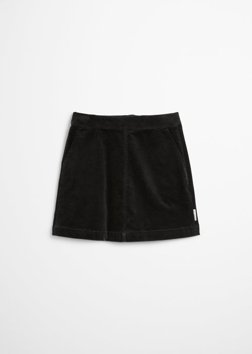 Corduroy mini skirt regular — Black