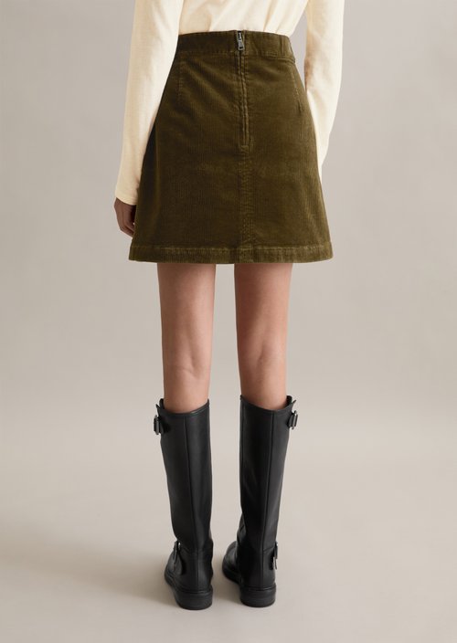 Corduroy mini skirt regular — Burnished Logs