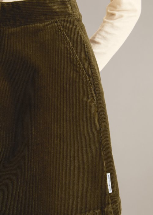 Corduroy mini skirt regular — Burnished Logs