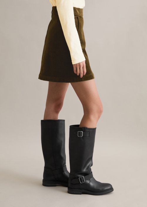 Corduroy mini skirt regular — Burnished Logs