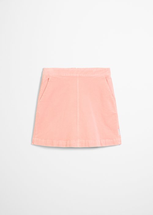 Corduroy mini skirt regular — Rose Powder
