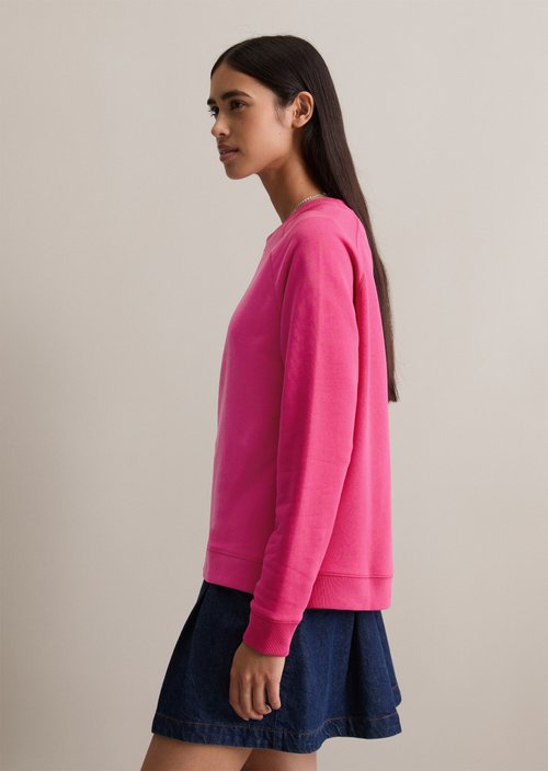 DfC Sweatshirt relaxed — Fresh Fuchsia