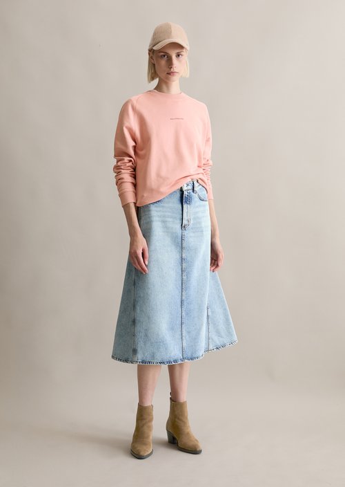 DfC Sweatshirt relaxed — Rose Powder