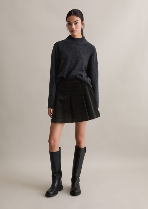 Knitted sweater regular — Anthra Melange