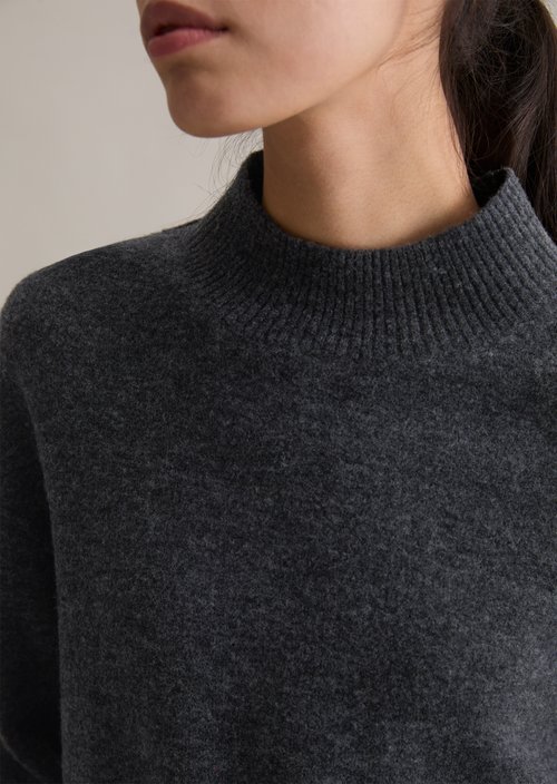 Knitted sweater regular — Anthra Melange