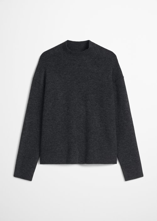 Knitted sweater regular — Anthra Melange