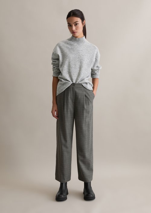 Knitted sweater regular — Stone Melange