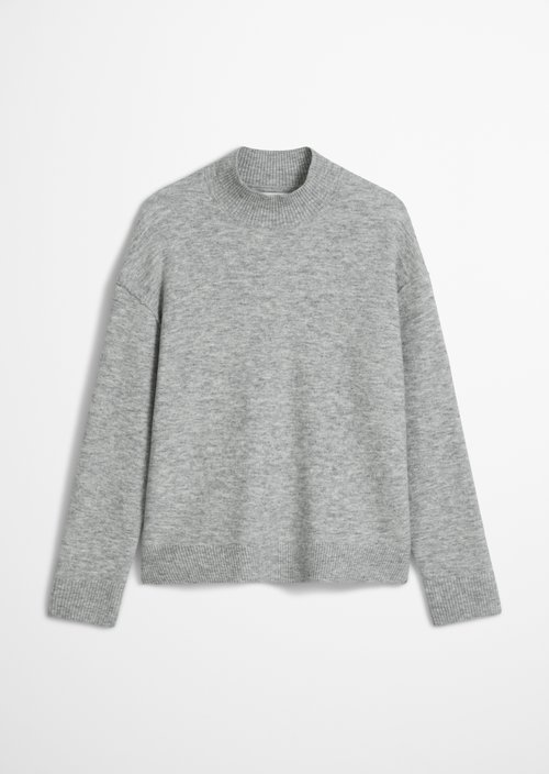 Knitted sweater regular — Stone Melange